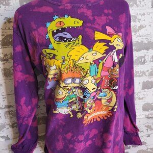 Nickelodeon Character LS T-Shirt Tie-Dye Size‎ Small